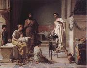 John William Waterhouse A Sick Child Brought into the Temple of Aesculapius oil painting